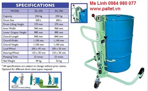 Xe nâng di chuyển phi OPK - Nhật Bản model DL350